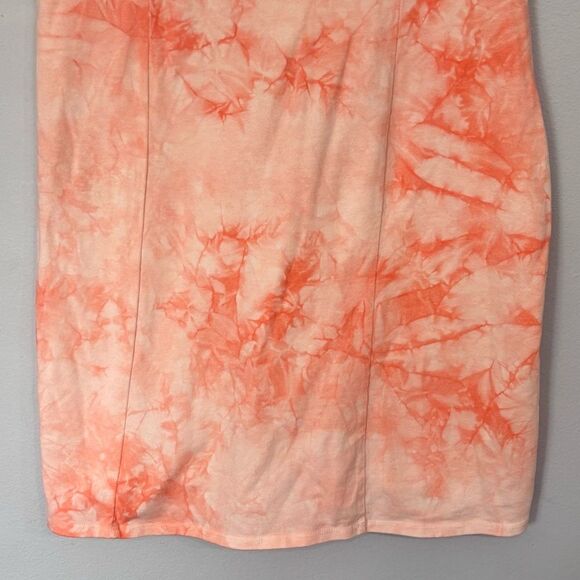 Billabong | Women’s Easy On Me Orange Tie Dye Mini Dress Spaghetti Straps Large - Picture 5 of 16